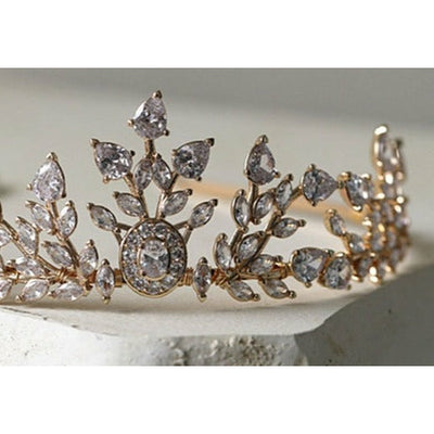 Taryn Baroque Style Bridal Tiara Crown