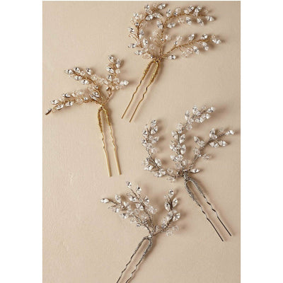 Elise Pearl Branch Bridal Hair Pin Set (2 Piece)