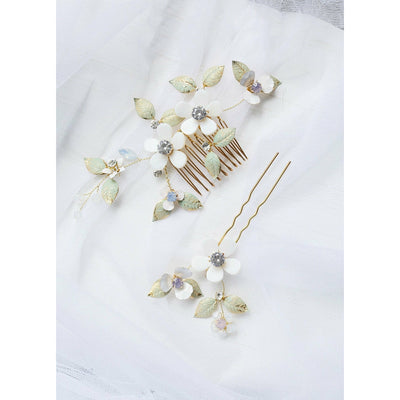 Clara Soft Opal Hair Comb/Hair Pin