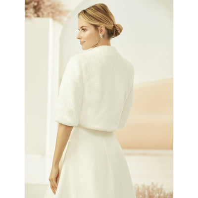 Francine Faux Fur Bridal Jacket