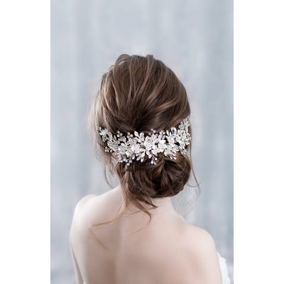 Bridget Flower Crystal Wedding Headband