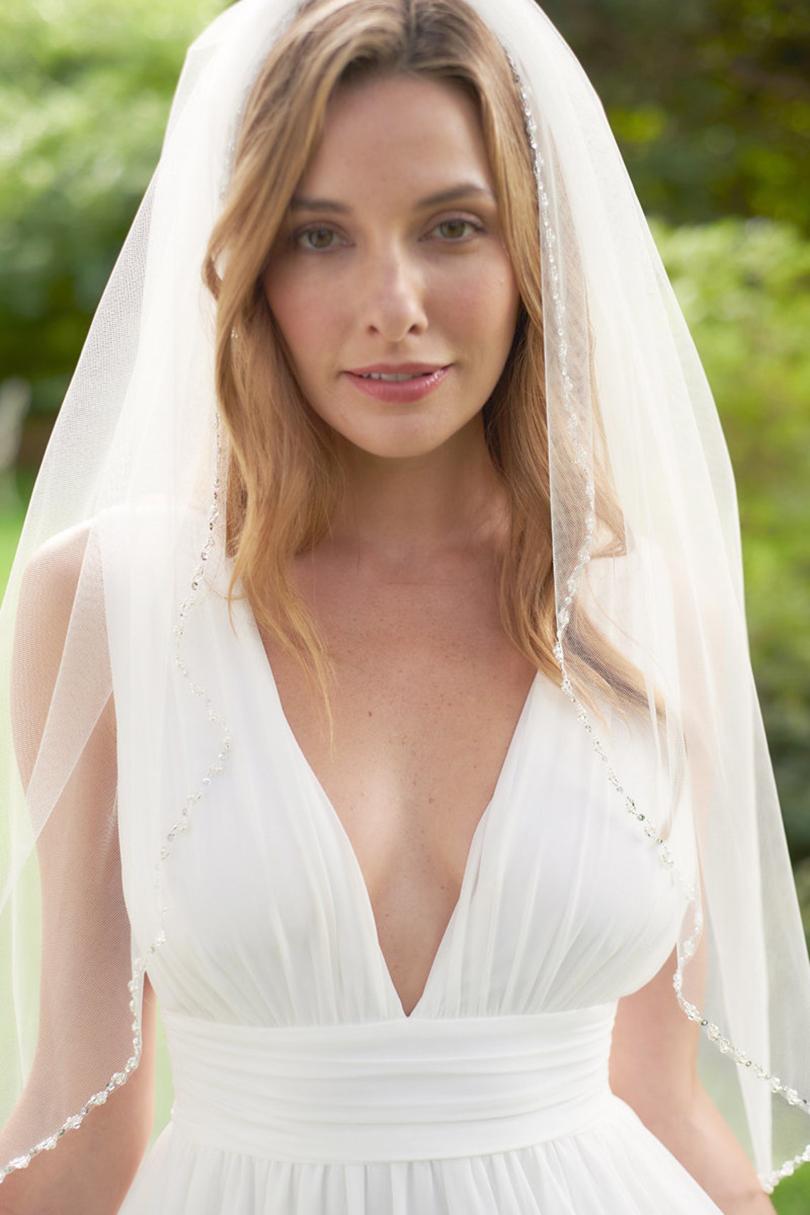 Nyla Beaded Edge Bridal Veil