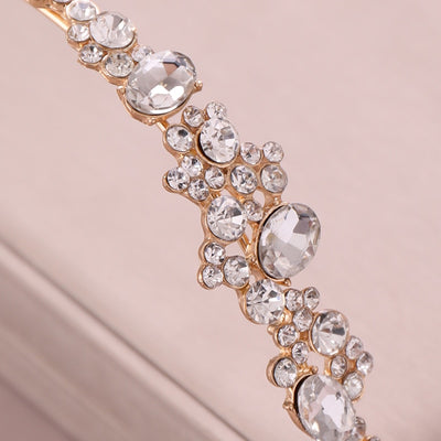 Taylor Crystal Cluster Bride Headband