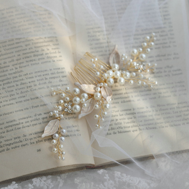 Opaline Soft Pearl Bridal Hair Comb