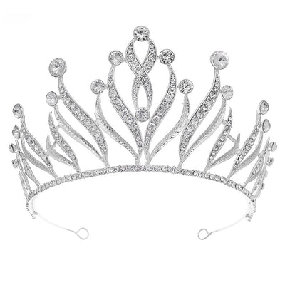 Kate Royal Crystal Tiara Crown- Gold/Silver