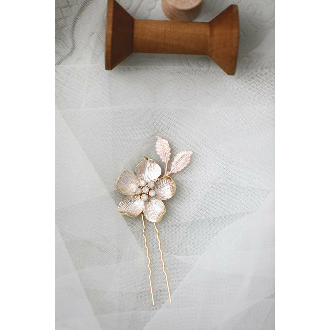 Mia Blush Pearl Hair Pin Set (3 Piece)