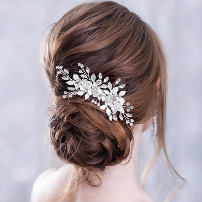 Sheri Blossom Floral Hair Comb- Gold/Rose Gold/Silver