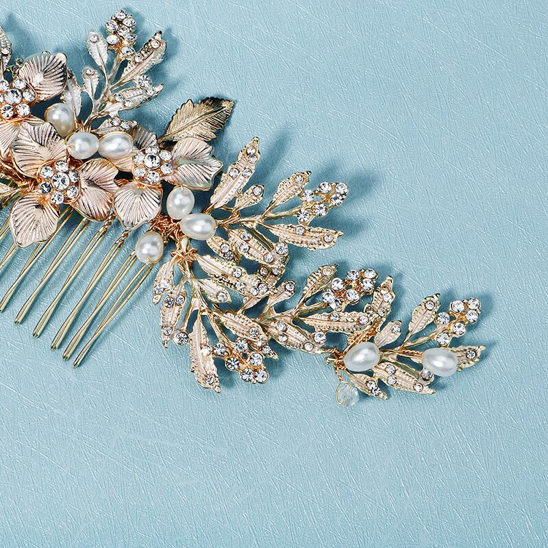 Sydney Rich Gold Floral Hair Comb