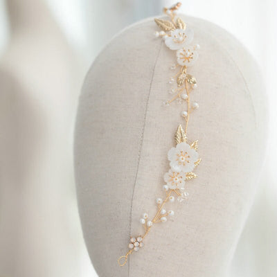 Elsie Simple Shell Flower Bridal Headband