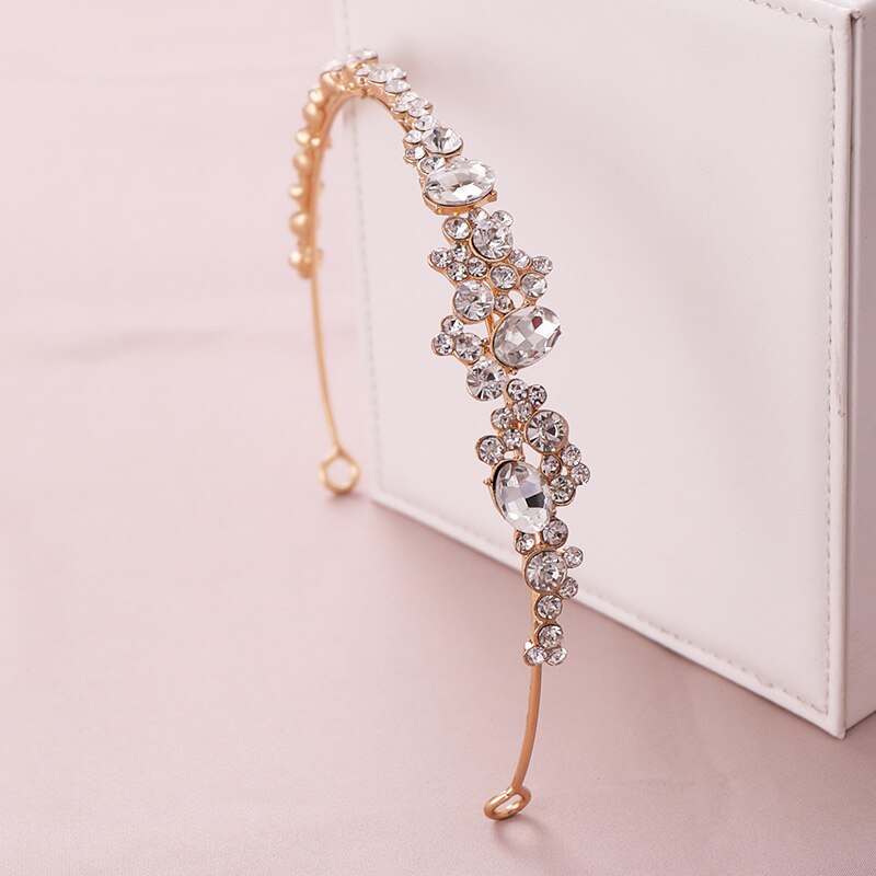 Taylor Crystal Cluster Bride Headband