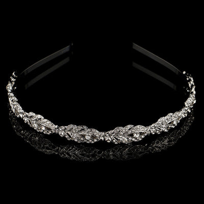 Anika Thin Bridal Headband-Silver/Gold/Rose Gold