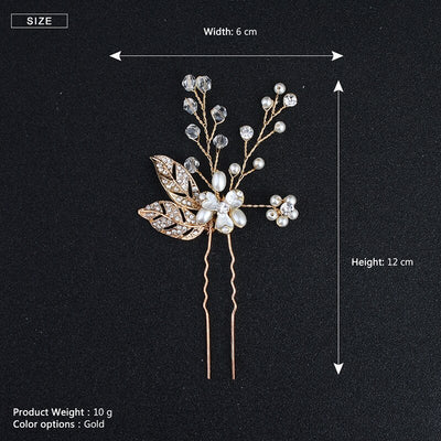 Daphne Gold Plated Hair Pin Set (6 Piece)