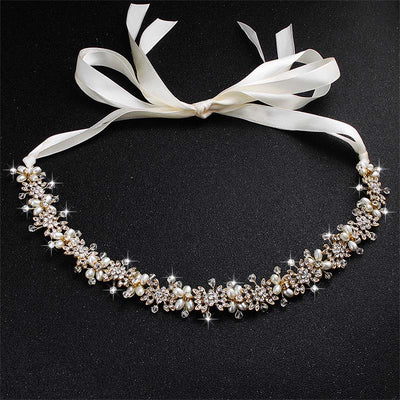 Simone Luxury Pearl Bridal Headband