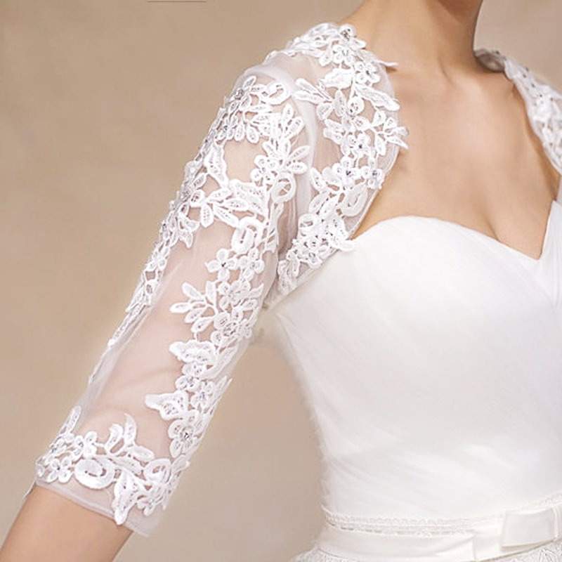 Celeste Lace Half Sleeve Bridal Cover-Up