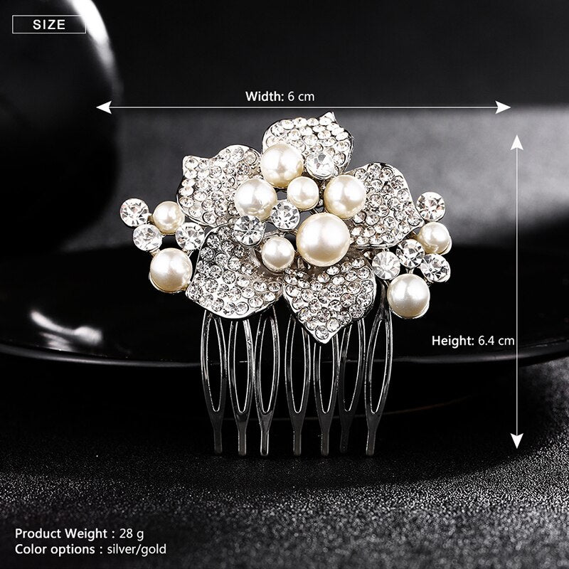 Viviana Vintage Rhinestone Wedding Hair Comb