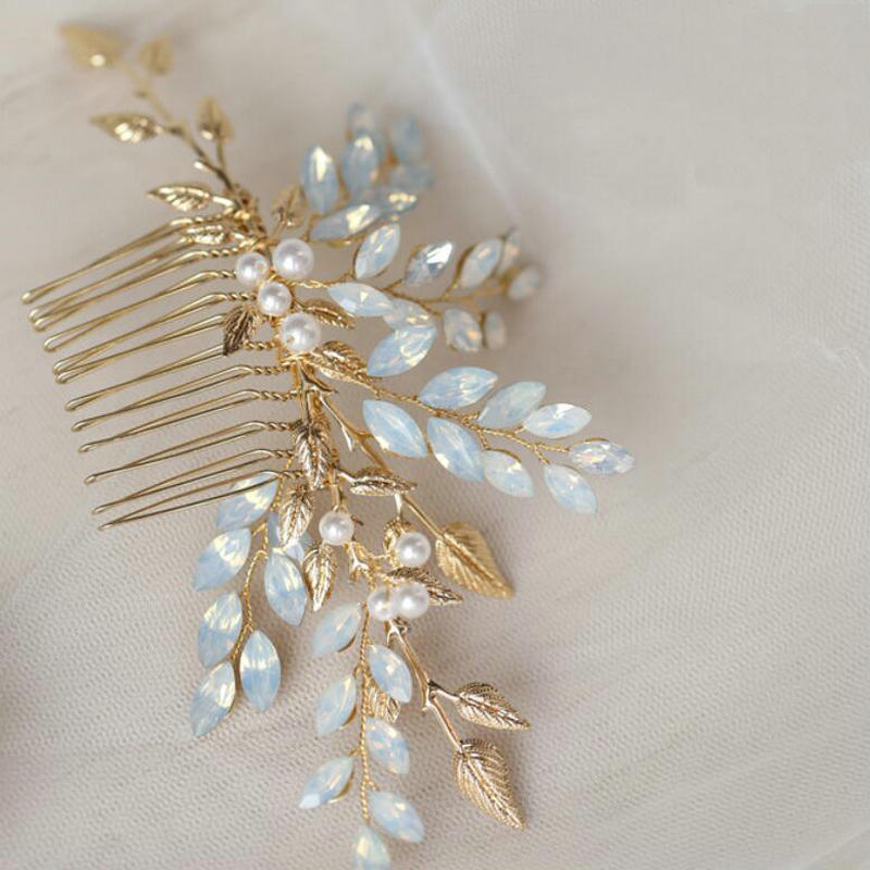 Ophelia Vintage Gold Vine Bridal Hair Combs/Hair Pins