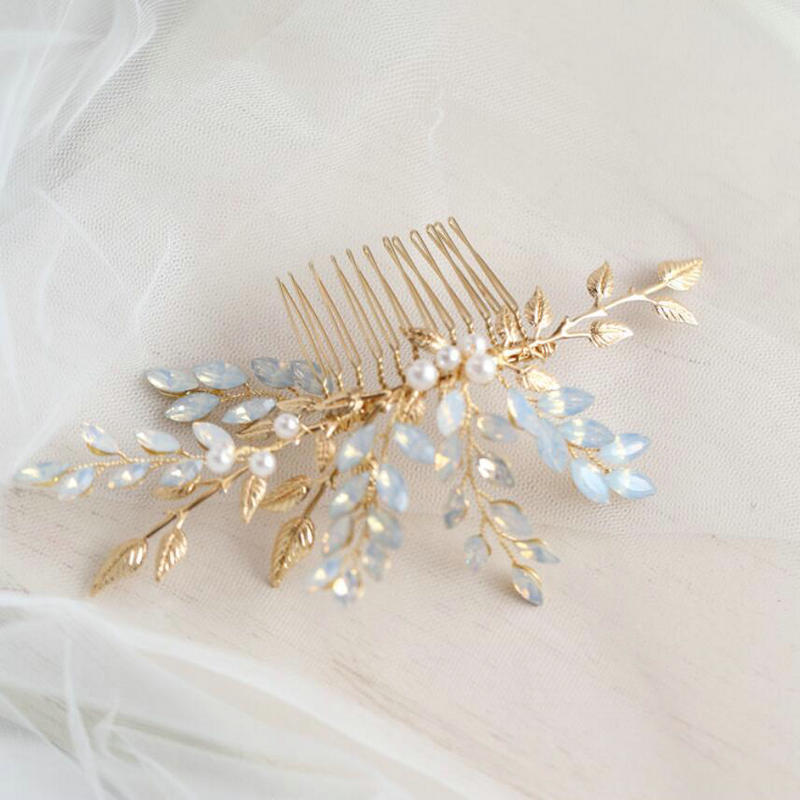 Ophelia Vintage Gold Vine Bridal Hair Combs/Hair Pins