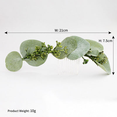 Brinley Eucalyptus Greenery Hair Comb