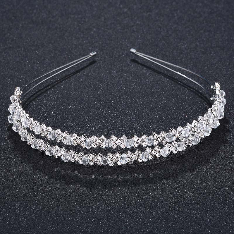 Rae Double Pave Crystal Bride Headband