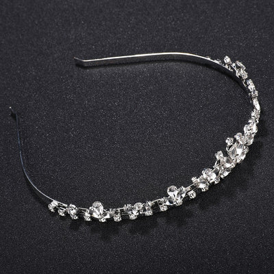 Samantha Crystal Cluster Wedding Headband