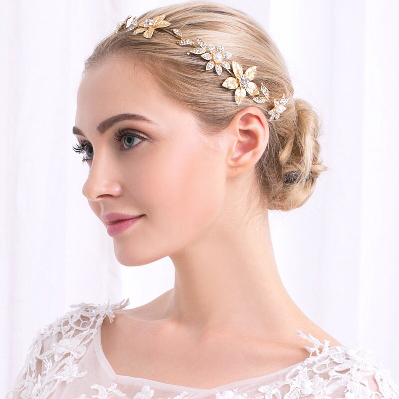 Maya Gold Bridal Headband