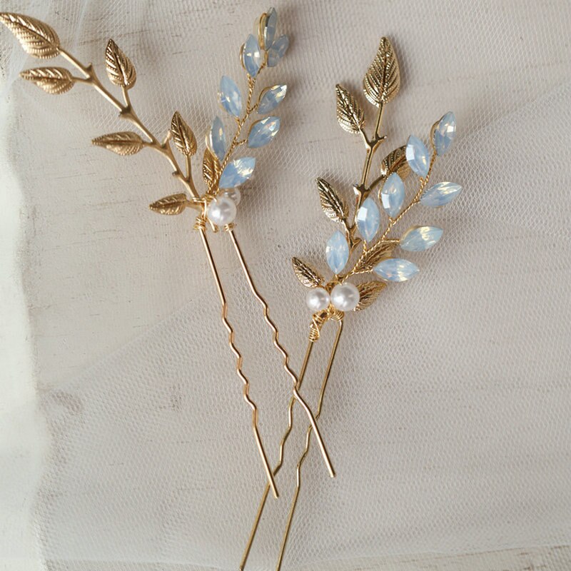 Ophelia Vintage Gold Vine Bridal Hair Combs/Hair Pins