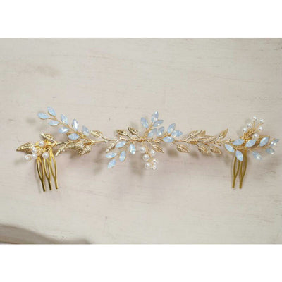 Ophelia Vintage Gold Vine Bridal Hair Combs/Hair Pins