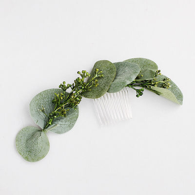 Brinley Eucalyptus Greenery Hair Comb