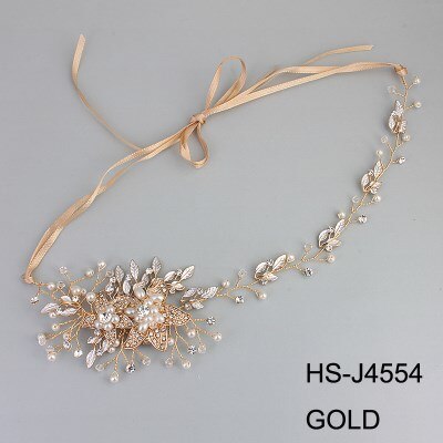 Brittany Elegant Vine Pearl Wedding Headband