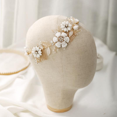 Zara Vintage Flower Bridal Headband