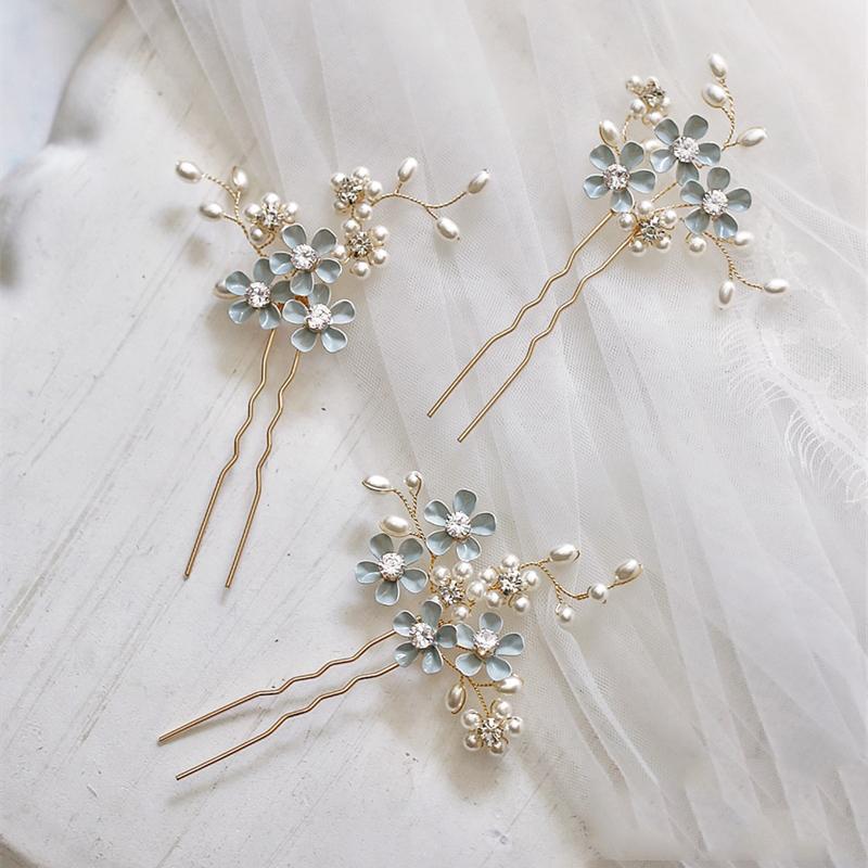 Charlotte Soft Pearl Hair Pin Set (3 piece)