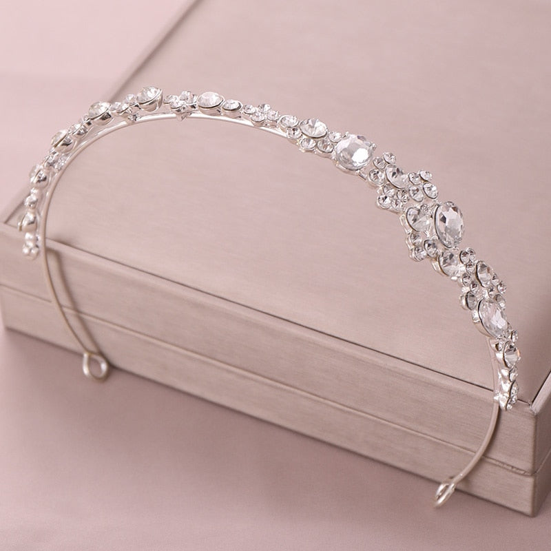 Taylor Crystal Cluster Bride Headband