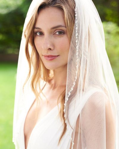 Nyla Beaded Edge Bridal Veil