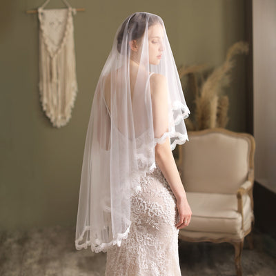 Penelope Delicate Fingertip Wedding Bridal Veil