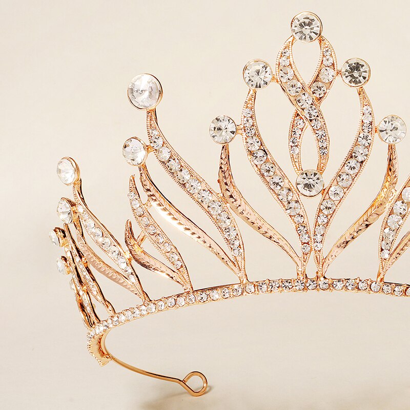 Kate Royal Crystal Tiara Crown- Gold/Silver