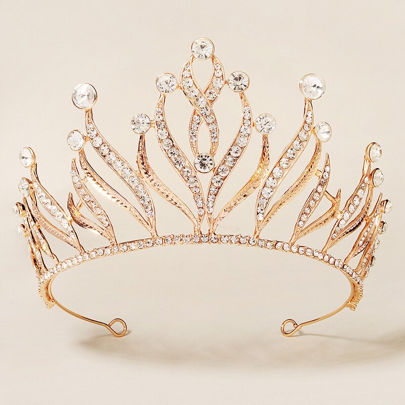 Kate Royal Crystal Tiara Crown- Gold/Silver