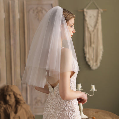 Ana Classic Elbow Length Bridal Veil