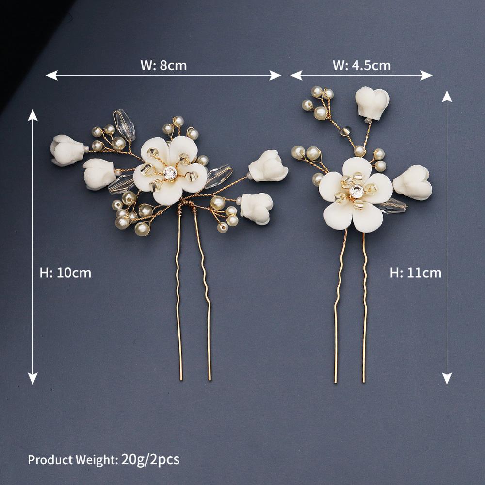 Juliana Floral Bloom Hair Pin Set (2 Piece)