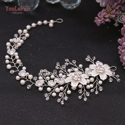 Lacy Pearl Spray Bridal Headbanc