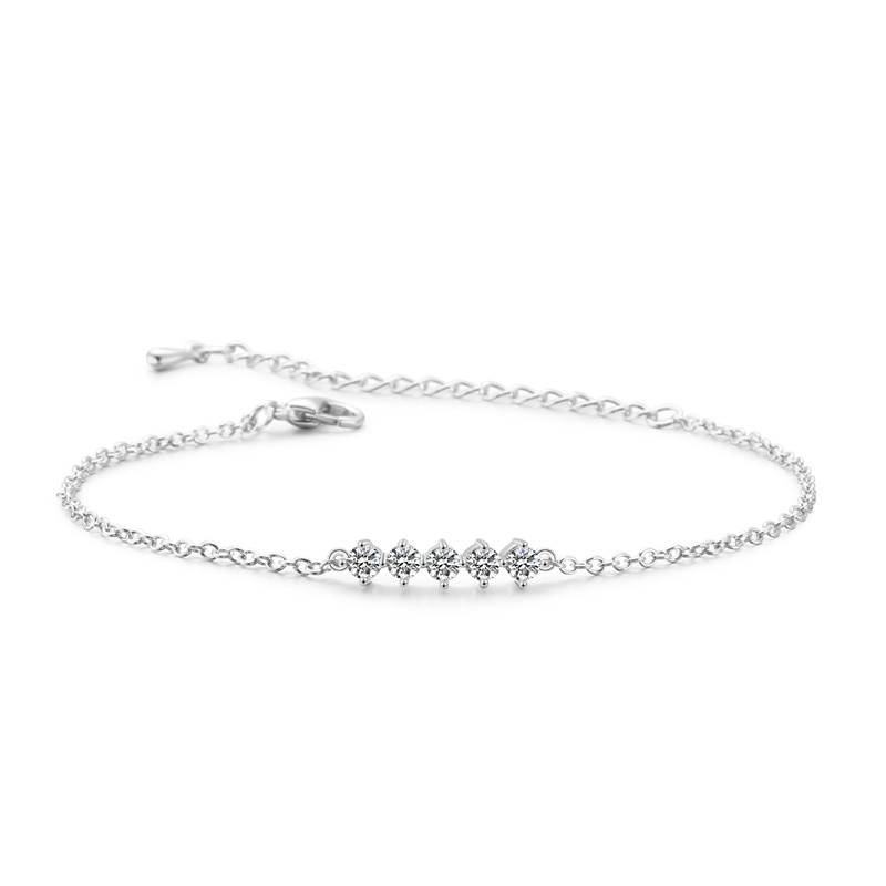 Rayne Simple Solitaire Stone Bracelet