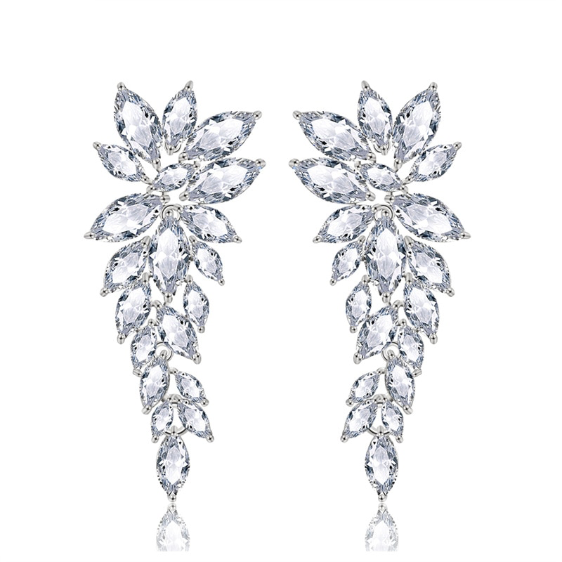 Luxury Marquise Bridal Earrings