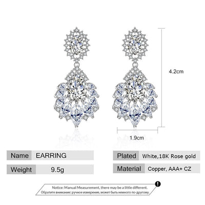 Crystal Chandelier Wedding Earrings