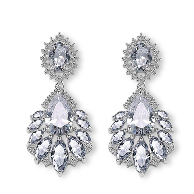 Crystal Chandelier Wedding Earrings