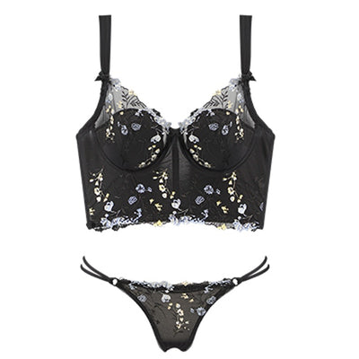 Alyona Floral Lace Embroidered Lingerie Set