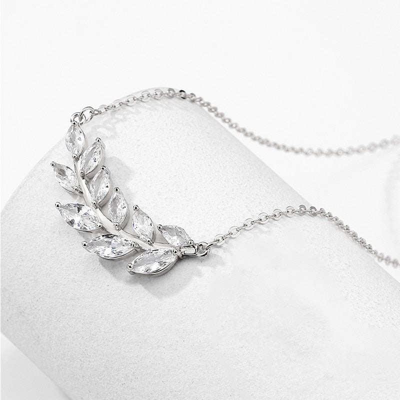 Magnolia Crystal Vine Necklace