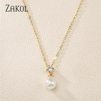 Rosalie Freshwater Pearl Pendant Necklace