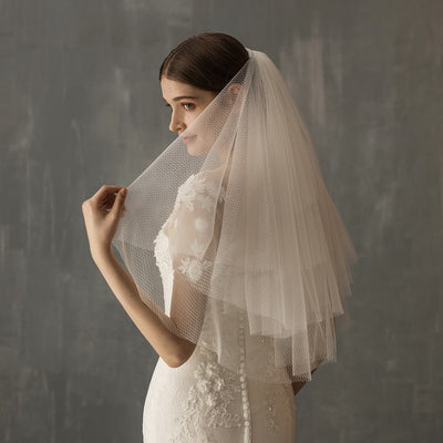 Demi Delicate Stitch Bridal Veil