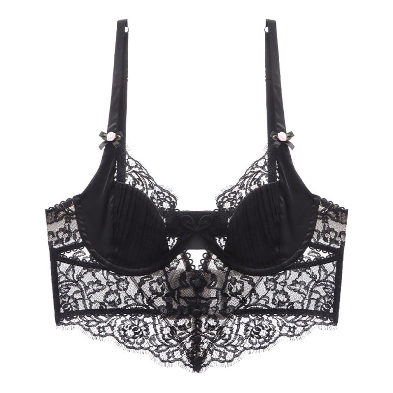 Eloise French Embroidered Lace Bridal Bralette