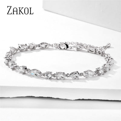 Sadie Delicate CZ Wedding Bracelet