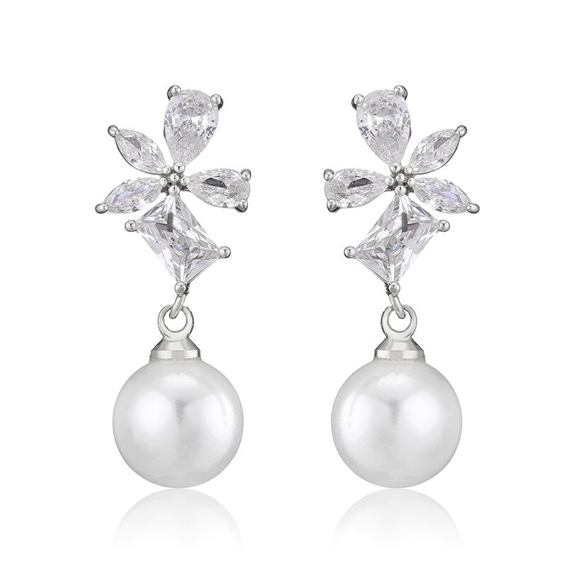 Water Drop Pearl Earrings